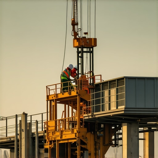 Construction site with borehole equipment and daylighting setup illustrating safety and innovation