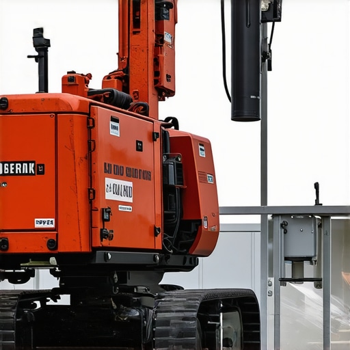 Construction site with vacuum excavation and daylighting tools