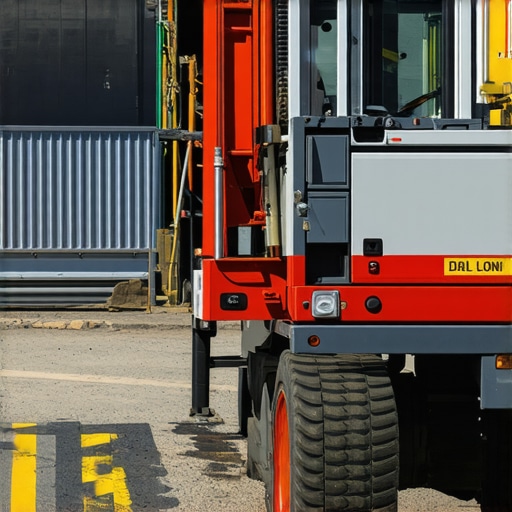 A vacuum excavation machine working amidst city infrastructure, highlighting safety and precision