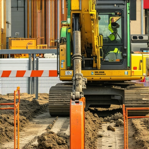 Advanced Vacuum Excavation in Urban Construction Modern vacuum excavation equipment operating in city construction site