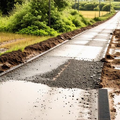 The best way to maintain temporary access roads in wet weather