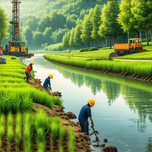 Cleaning up drilling mud without ruining the local stream