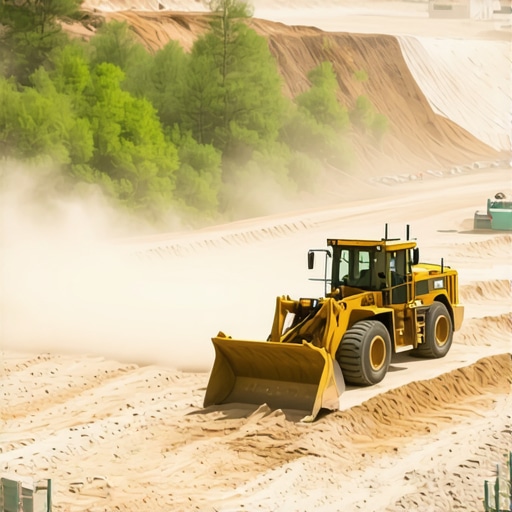 Managing dust on a dry excavation site without using too much water