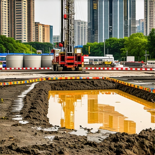 Containment strategies for heavy drilling mud on urban sites