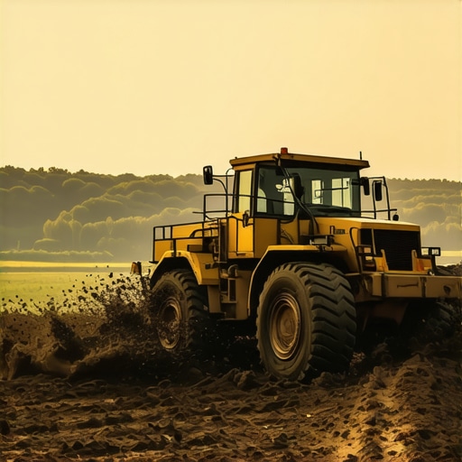 How to cross a muddy field with a 30-ton rig