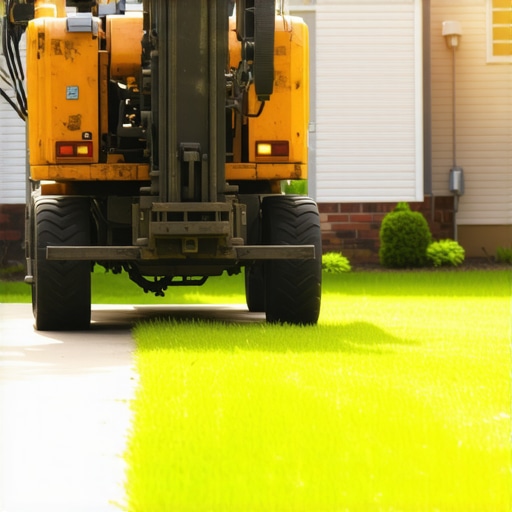 How to get a heavy drill rig into a residential backyard without ruining the lawn