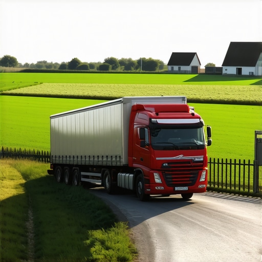 How to get a massive rig through a narrow farm gate