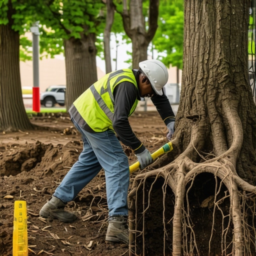 How to protect tree roots while uncovering a water main
