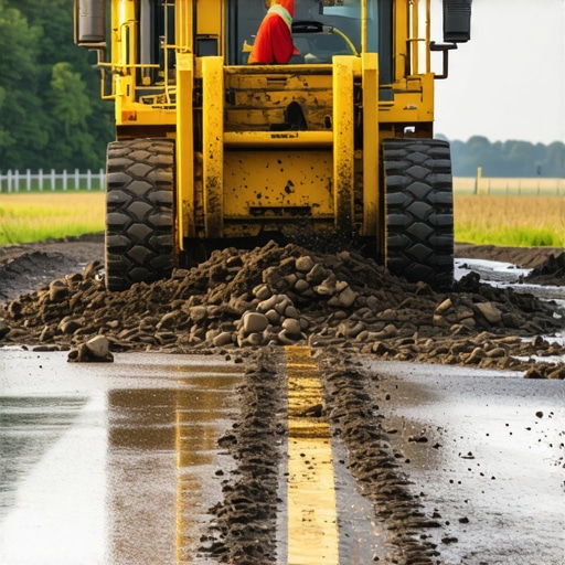 Keeping mud off the road when the truck leaves the site