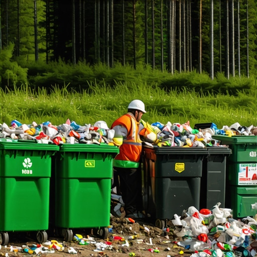 Managing site waste when you are far from a dump site