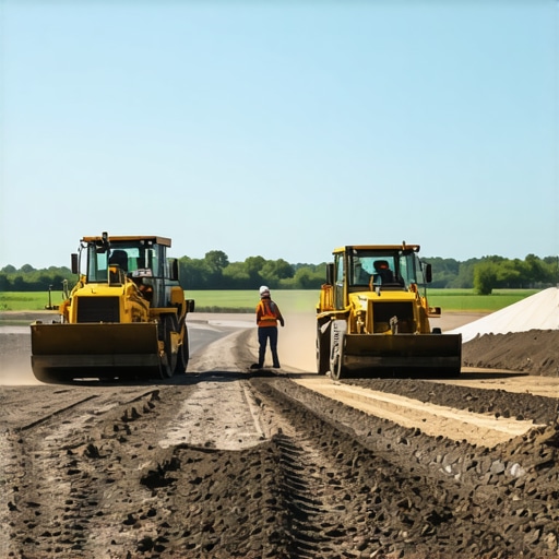 Preventing oil runoff during large scale site grading operations