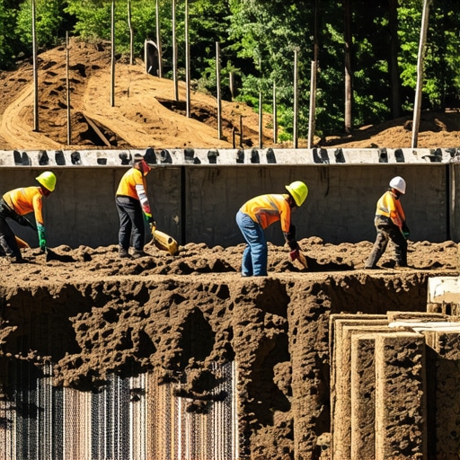 Preventing soil erosion while clearing a building site