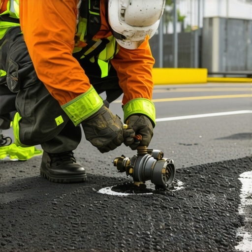 The Best Way to Expose Gas Valves Covered in Thick Asphalt