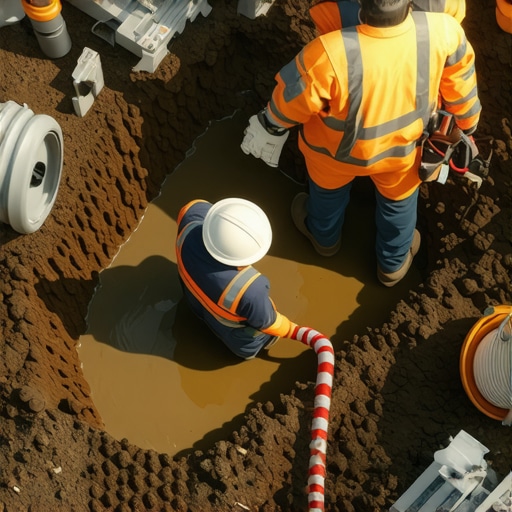 The best way to expose a high-voltage cable in saturated ground
