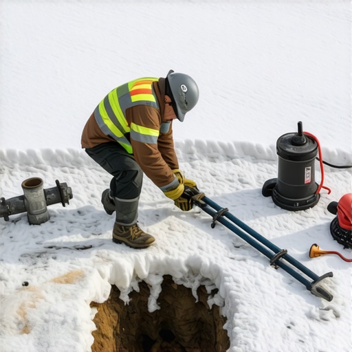 The fastest way to safely expose buried valves in frozen winter ground