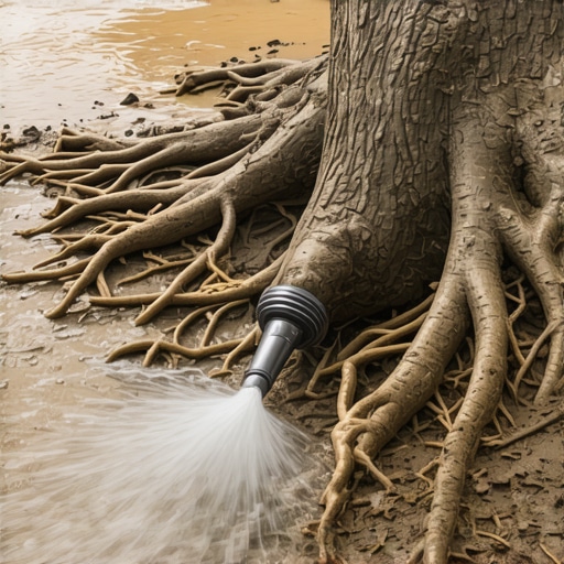 Dealing with tree roots during a hydro-vac trench
