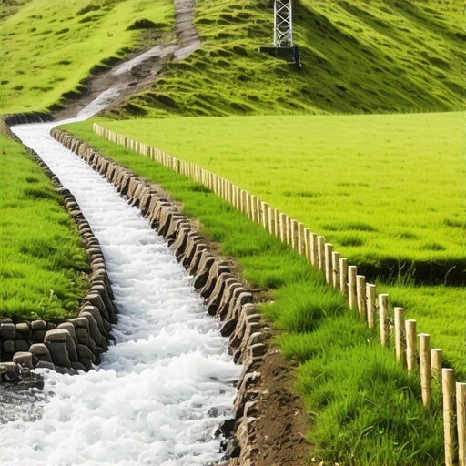 Managing Surface Runoff on a Sloped Drilling Site